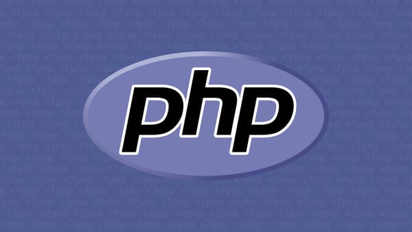 The PHP logo on a purple background