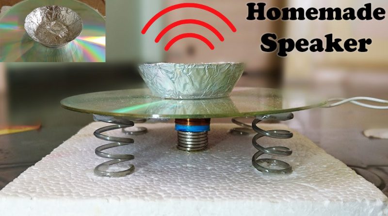 How to make a DIY Speaker at Home using a CD